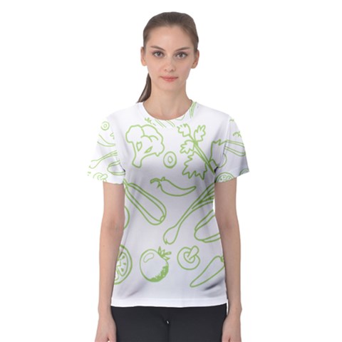 Green Vegetables Women s Sport Mesh Tees by Famous
