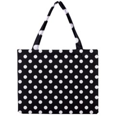 Black And White Polka Dots Tiny Tote Bags by GardenOfOphir