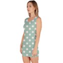 Light Blue And White Polka Dots Bodycon Dresses View2