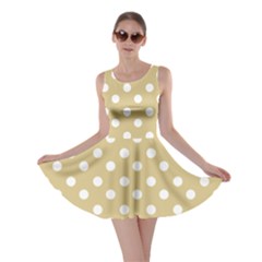 Mint Polka And White Polka Dots Skater Dresses by GardenOfOphir