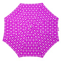 Purple Spatula Spoon Pattern Straight Umbrellas