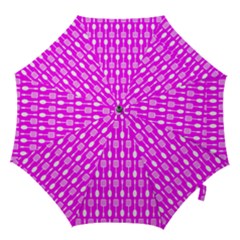 Purple Spatula Spoon Pattern Hook Handle Umbrellas (Medium)