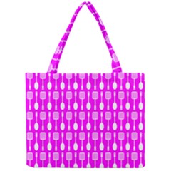 Purple Spatula Spoon Pattern Tiny Tote Bags