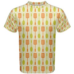 Spatula Spoon Pattern Men s Cotton Tees by GardenOfOphir