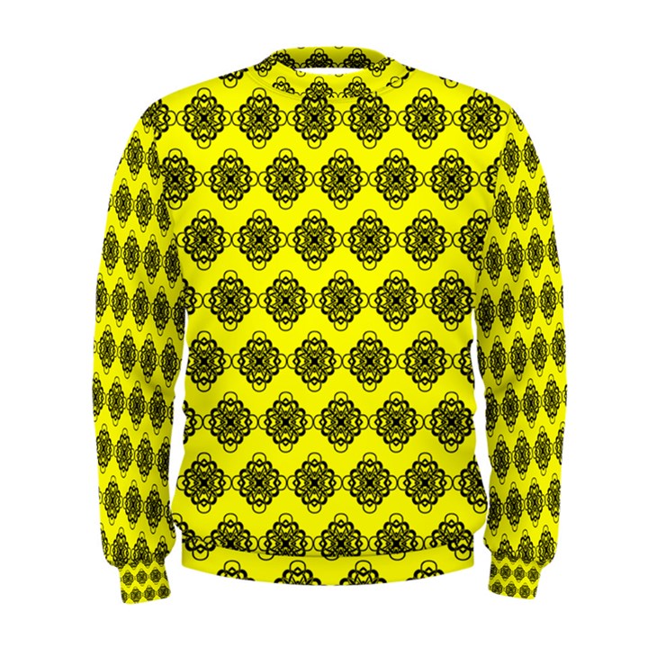 Abstract Knot Geometric Tile Pattern Men s Sweatshirts