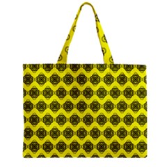 Abstract Knot Geometric Tile Pattern Zipper Tiny Tote Bags by GardenOfOphir