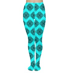 Abstract Knot Geometric Tile Pattern Women s Tights by GardenOfOphir