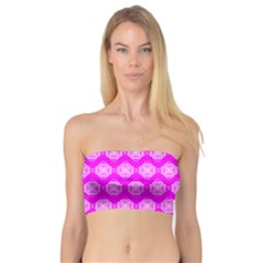 Abstract Knot Geometric Tile Pattern Women s Bandeau Tops by GardenOfOphir