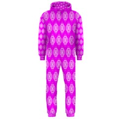 Abstract Knot Geometric Tile Pattern Hooded Jumpsuit (men)  by GardenOfOphir