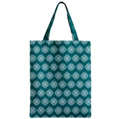 Abstract Knot Geometric Tile Pattern Zipper Classic Tote Bags by GardenOfOphir