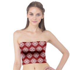 Abstract Knot Geometric Tile Pattern Women s Tube Tops by GardenOfOphir