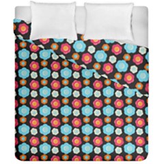 Colorful Floral Pattern Duvet Cover (double Size) by GardenOfOphir