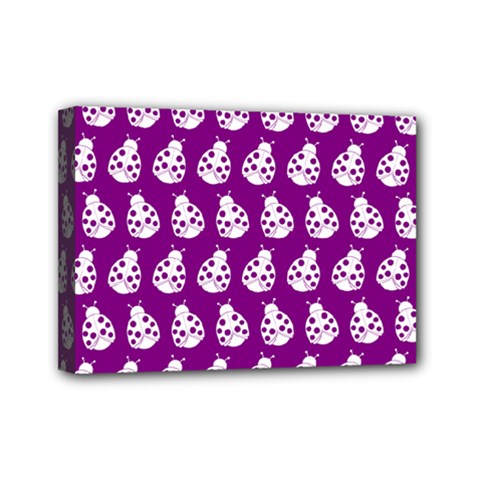 Ladybug Vector Geometric Tile Pattern Mini Canvas 7  X 5  by GardenOfOphir