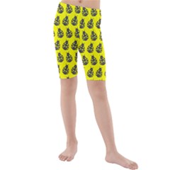 Ladybug Vector Geometric Tile Pattern Kid s swimwear
