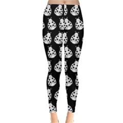 Ladybug Vector Geometric Tile Pattern Women s Leggings by GardenOfOphir