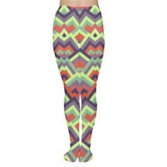 Trendy Chic Modern Chevron Pattern Women s Tights by GardenOfOphir