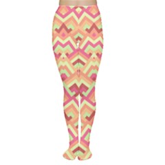 Trendy Chic Modern Chevron Pattern Women s Tights by GardenOfOphir