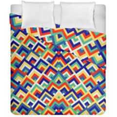 Trendy Chic Modern Chevron Pattern Duvet Cover (double Size) by GardenOfOphir