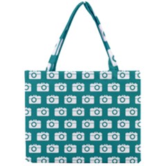 Modern Chic Vector Camera Illustration Pattern Tiny Tote Bags by GardenOfOphir