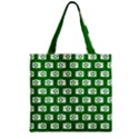 Modern Chic Vector Camera Illustration Pattern Zipper Grocery Tote Bags View2