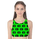 Modern Chic Vector Camera Illustration Pattern Tank Bikini Top View1