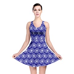 Gerbera Daisy Vector Tile Pattern Reversible Skater Dresses