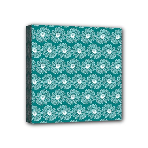 Gerbera Daisy Vector Tile Pattern Mini Canvas 4  X 4  by GardenOfOphir