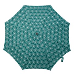 Gerbera Daisy Vector Tile Pattern Hook Handle Umbrellas (large) by GardenOfOphir