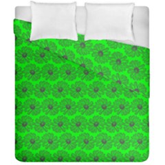 Gerbera Daisy Vector Tile Pattern Duvet Cover (double Size) by GardenOfOphir