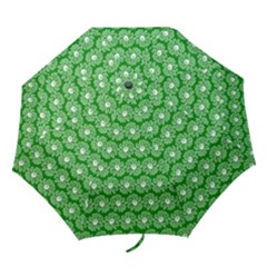 Gerbera Daisy Vector Tile Pattern Folding Umbrellas by GardenOfOphir