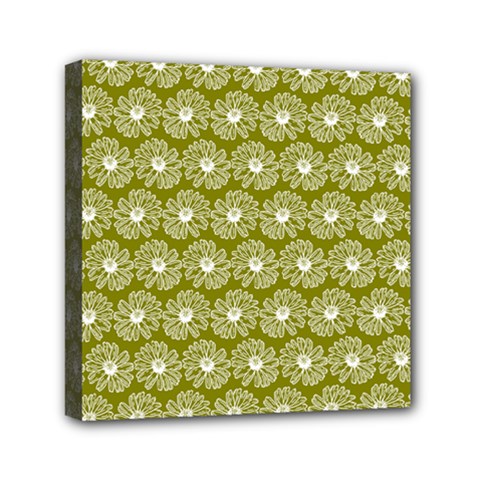 Gerbera Daisy Vector Tile Pattern Mini Canvas 6  X 6  by GardenOfOphir