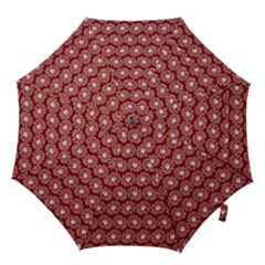 Gerbera Daisy Vector Tile Pattern Hook Handle Umbrellas (small) by GardenOfOphir