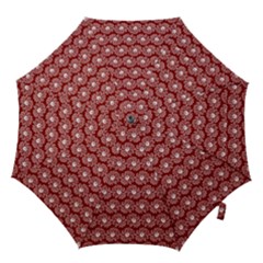 Gerbera Daisy Vector Tile Pattern Hook Handle Umbrellas (medium) by GardenOfOphir