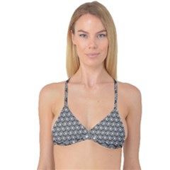 Gerbera Daisy Vector Tile Pattern Reversible Tri Bikini Tops