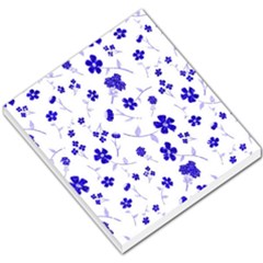 Sweet Shiny Flora Blue Small Memo Pads by ImpressiveMoments