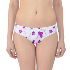 Sweet Shiny Floral Pink Hipster Bikini Bottoms by ImpressiveMoments