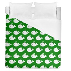 Cute Whale Illustration Pattern Duvet Cover Single Side (full/queen Size) by GardenOfOphir