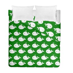 Cute Whale Illustration Pattern Duvet Cover (twin Size) by GardenOfOphir