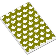 Cute Whale Illustration Pattern Large Memo Pads by GardenOfOphir