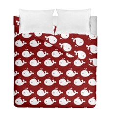 Cute Whale Illustration Pattern Duvet Cover (twin Size) by GardenOfOphir