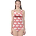Cute Whale Illustration Pattern Women s One Piece Swimsuits View1