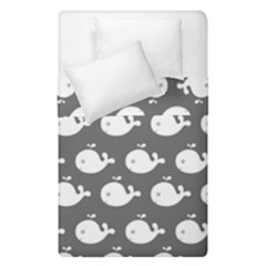 Cute Whale Illustration Pattern Duvet Cover (single Size) by GardenOfOphir