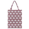 Cute Whale Illustration Pattern Classic Tote Bags View1