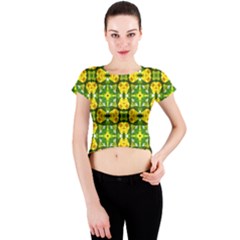 Cute Pattern Gifts Crew Neck Crop Top