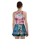 Clef With Water Splash And Floral Elements Mini Skirts View2