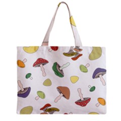 Mushrooms Pattern 02 Zipper Tiny Tote Bags by Famous