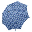 Awesome Retro Pattern Blue Hook Handle Umbrellas (Medium) View2