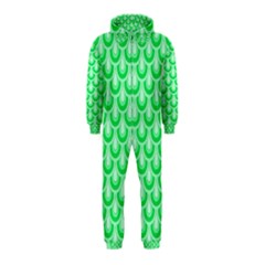 Awesome Retro Pattern Green Hooded Jumpsuit (Kids)