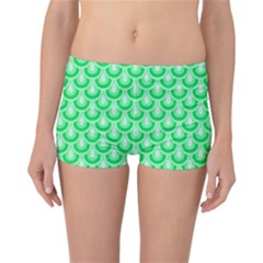 Awesome Retro Pattern Green Reversible Boyleg Bikini Bottoms