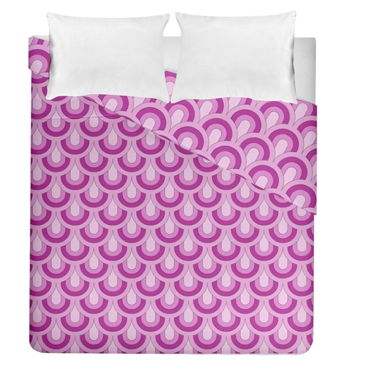 Awesome Retro Pattern Lilac Duvet Cover (Full/Queen Size)